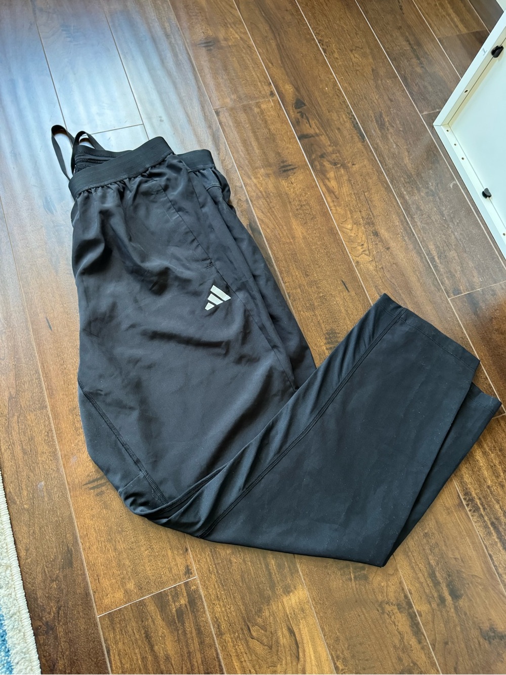 NEW Adidas Men's Black Performance Track Pants light weight